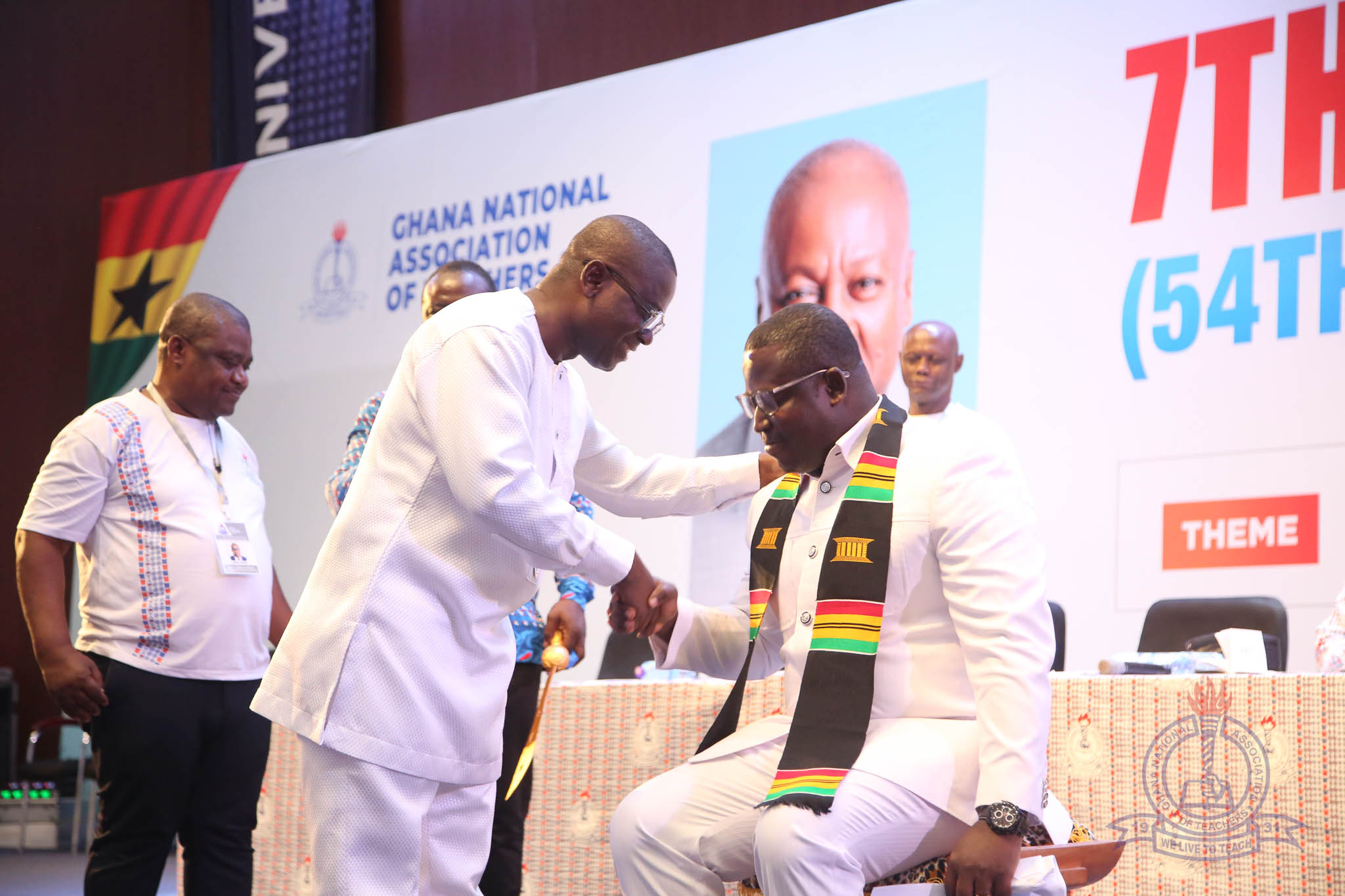 The moment when power changes hands